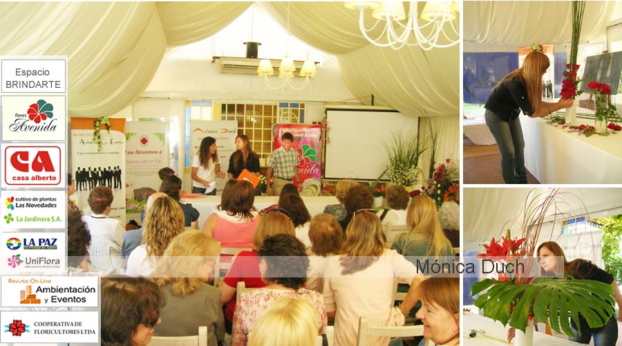 WORKSHOP Y CONFERENCIA EN  LINCOLN by MONICA DUCH ARTE FLORAL ARGENTINA